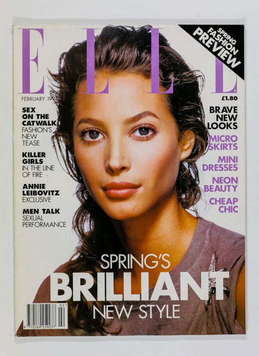 Christy Turlington ANNIE LEIBOVITZ Spring style NEON Elle magazine February 1994
