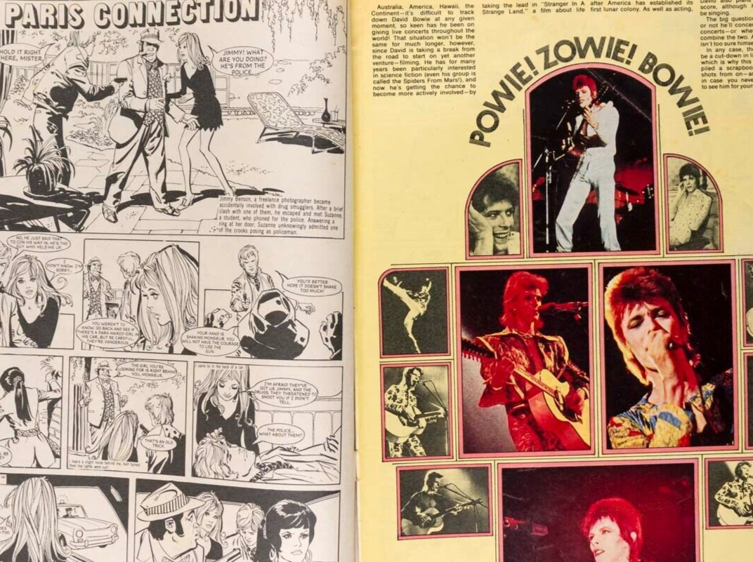 Marc Bolan DAVID BOWIE Simon Turner CAT STEVENS The Sweet ELTON  Jackie magazine