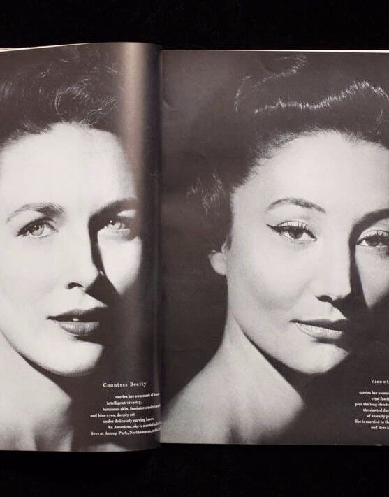 Norman Parkinson CHARLIE CHAPLIN Jean Cocteau LEE MILLER Red Rose Vogue 1956 vtg