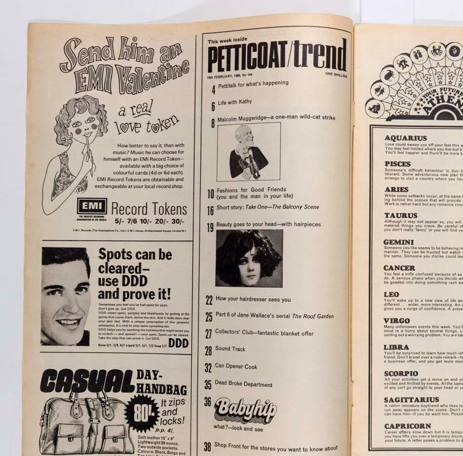 MARISOL ESCOBAR Jeff Beck MALCOLM MUGGERIDGE PETTICOAT magazine 10 February 1968