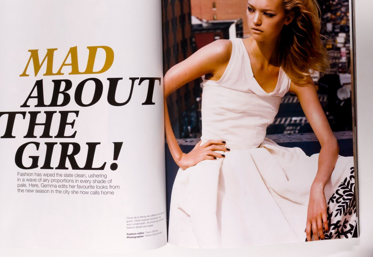Gemma Ward edit MARC JACOBS Lucian Freud VOGUE AUSTRALIA December 2005 Lily Cole