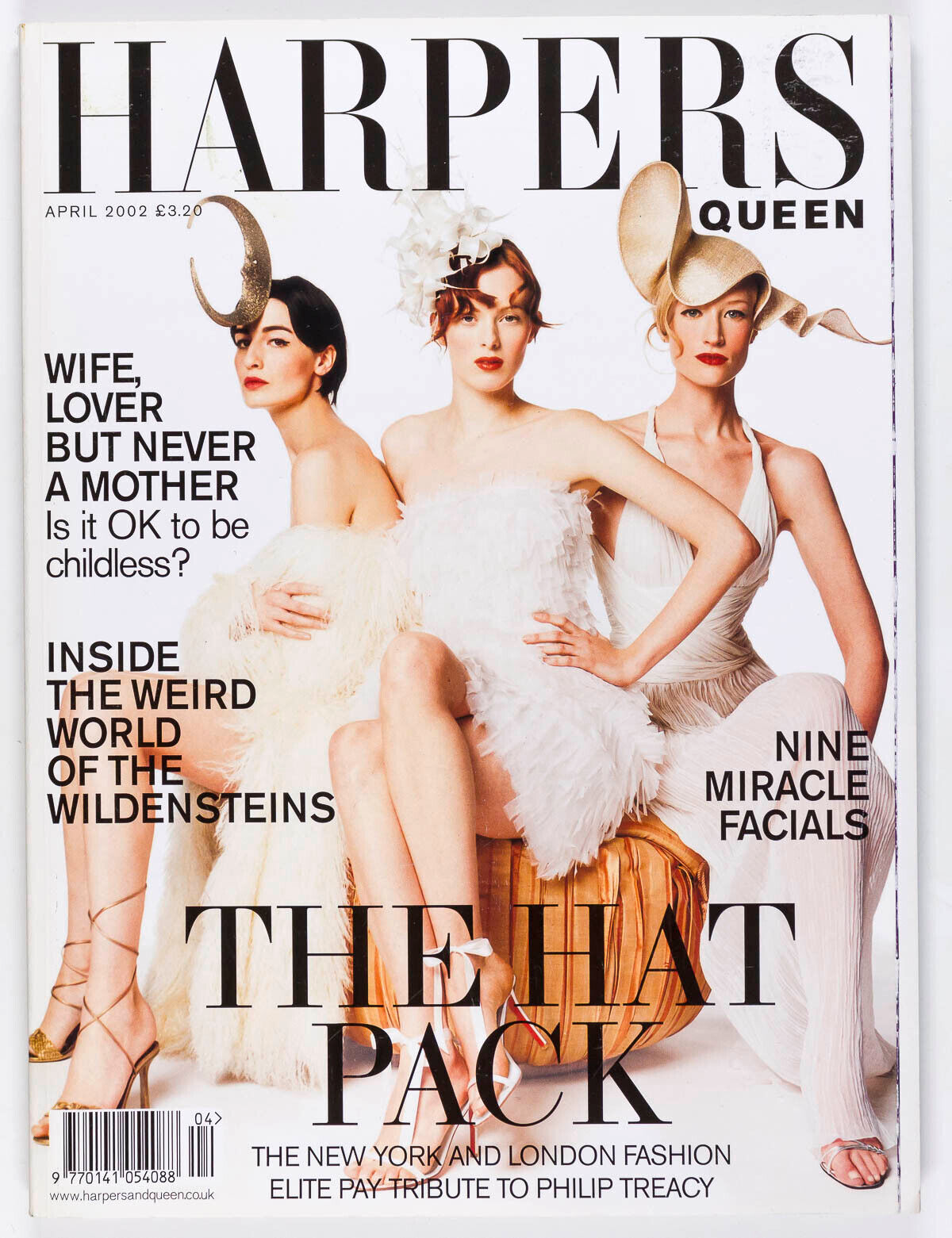 ERIN O'CONNOR Susie Bick KAREN ELSON uk PHILIP TREACY Harpers & Queen magazine