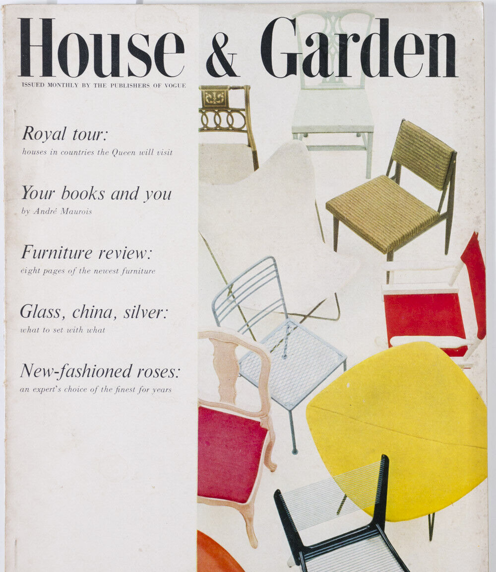 Herbert Matter JOHN WARD Robin Day NZ Andre Maurois 50's House & Garden magazine