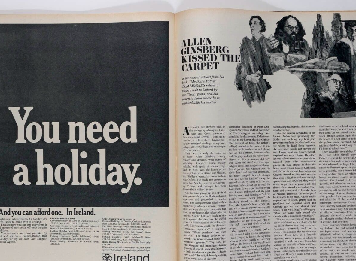 Veruschka XJ6 Jacqueline Inchbald ALLEN GINSBERG Jack Webber  TELEGRAPH magazine