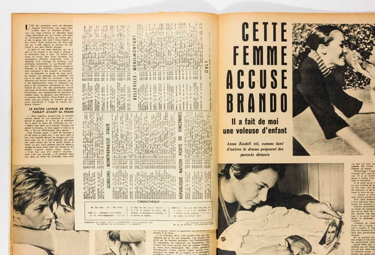 Audrey Hepburn BRIGITTE BARDOT Jeanne Moreau BRANDO Cinemonde 1586 December 1964