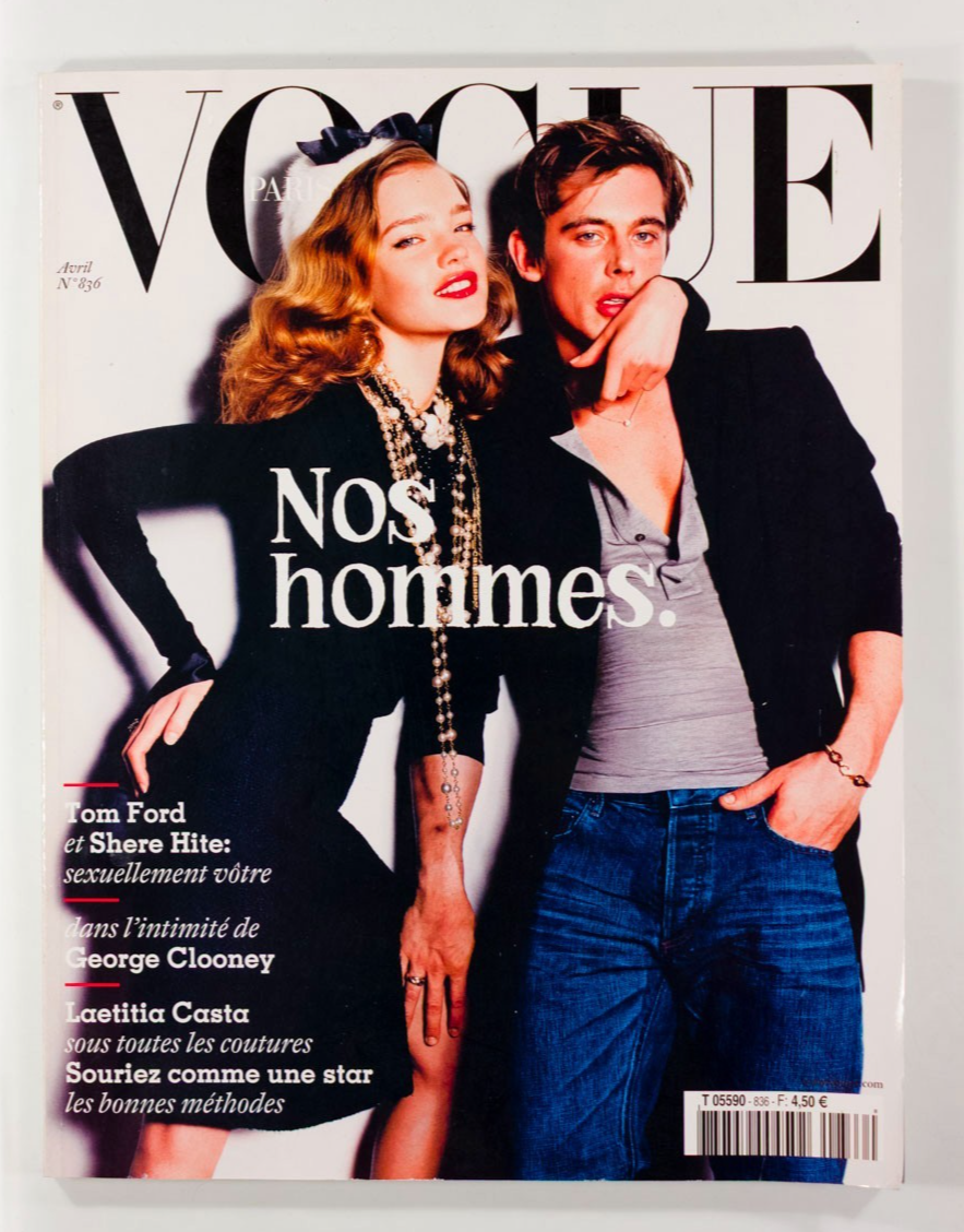 Natalia Vodianova WERNER SCHREYER Laetitia Casta PARIS VOGUE April 2003 Tom Ford