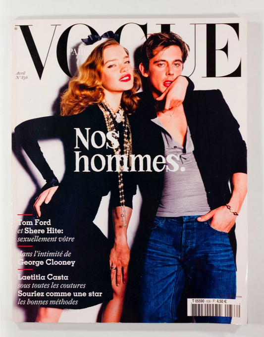 Natalia Vodianova WERNER SCHREYER Laetitia Casta PARIS VOGUE April 2003 Tom Ford