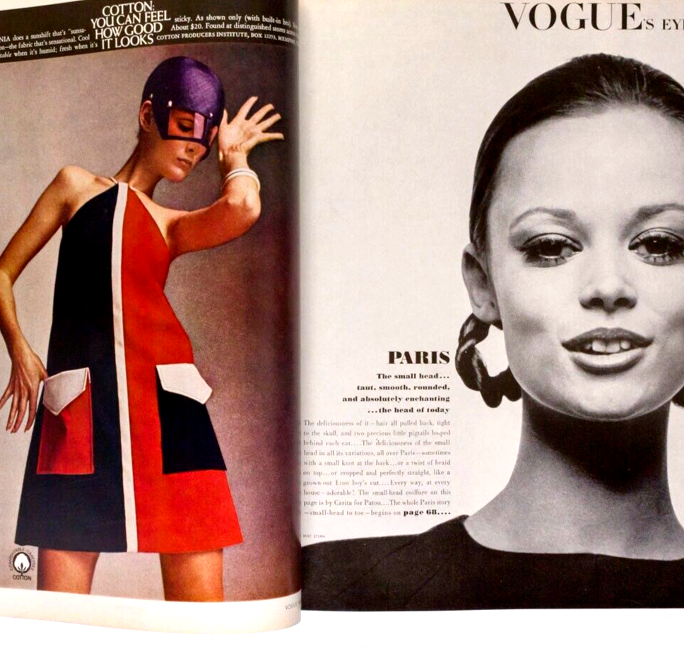 Jean Shrimpton HALSTON Penati BERT STERN Barnett Newman PARIS COLLECTIONS  Vogue