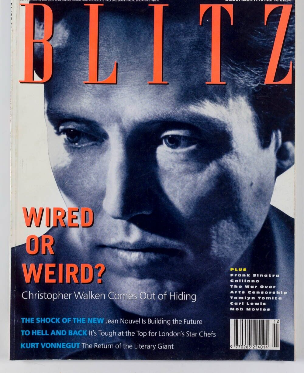 Christopher Walken KURT VONNEGUT Frank Sinatra TAMLYN TOMITA Lush BLITZ magazine