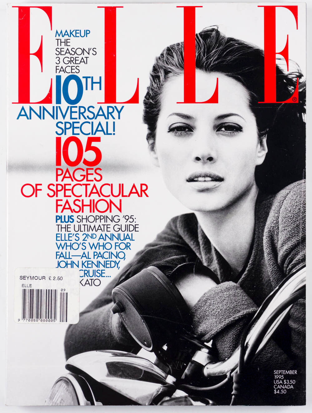 CHRISTY TURLINGTON Al Pacino TOM CRUISE SHALOM HARLOW Chanel JFK Elle 10th Anni.