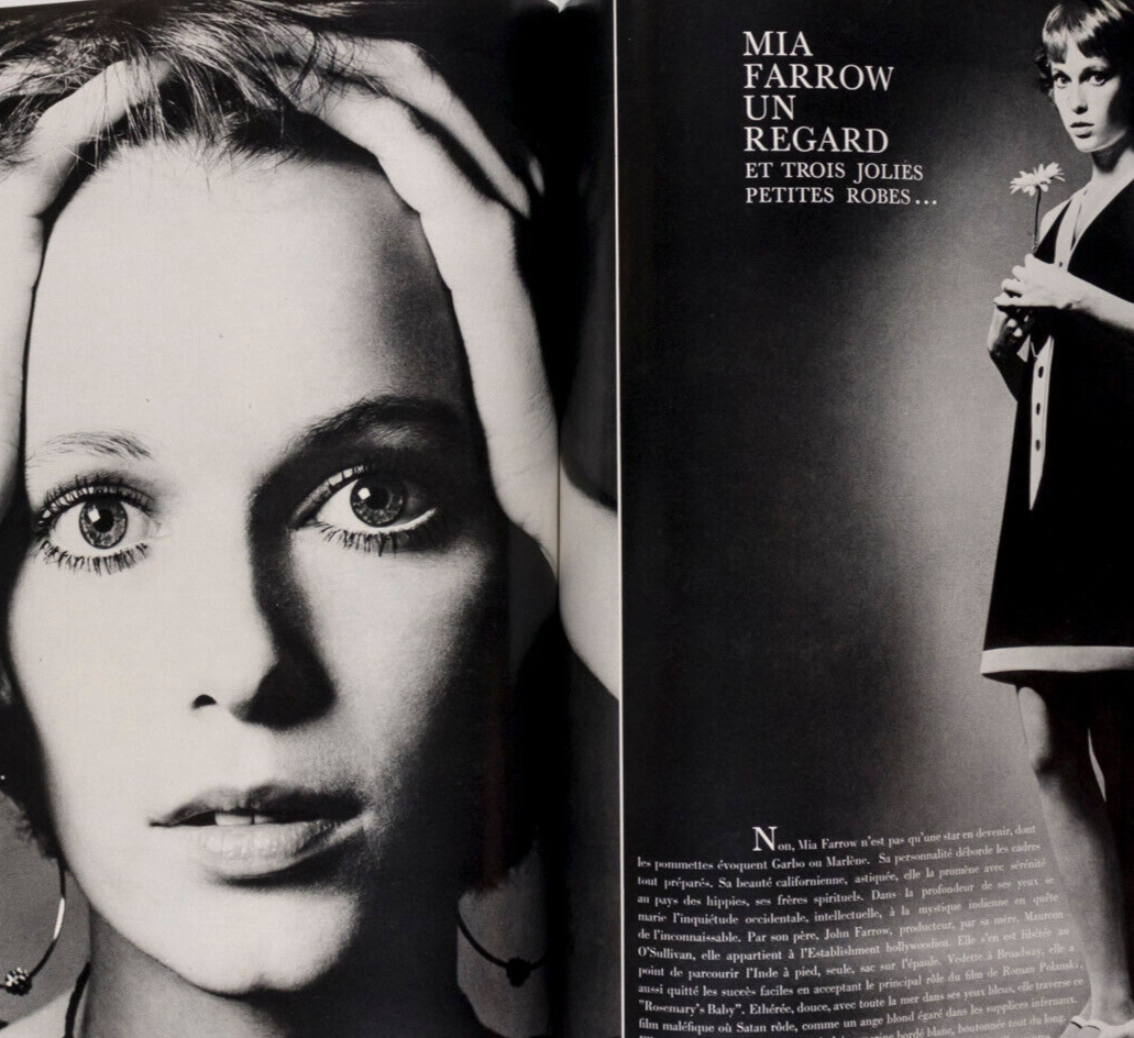 Catherine Deneuve SHARON TATE Guy Bourdin MIA FARROW Maudie James PARIS VOGUE 69