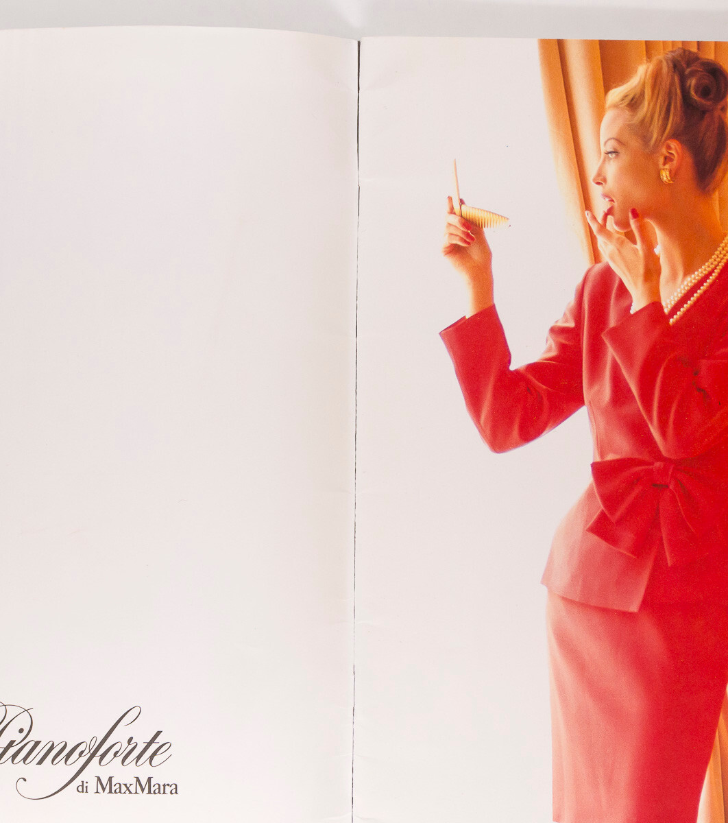 CHRISTY TURLNGTON Arthur Elgort MAX MARA Pianoforte LOOKBOOK Winter 1993 catalog
