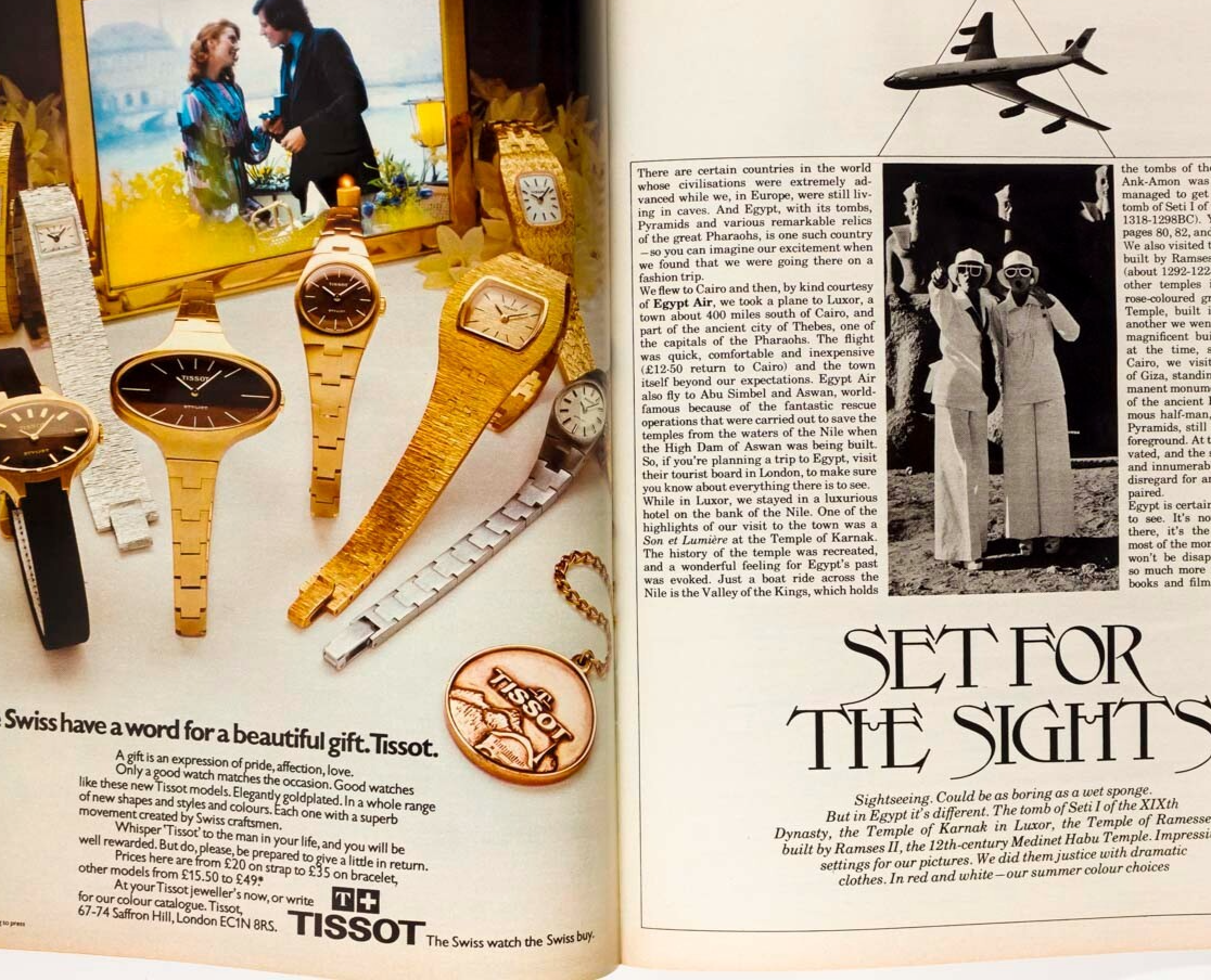 TRACY WEED Egypt TUTANKHAMUN Karnak BIBA David Essex BOWIE  19 magazine May 1973