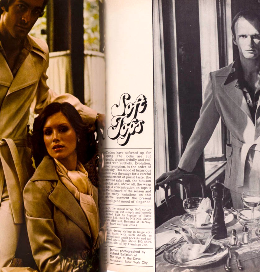 Robert Redford AMSELL Cuffs JACK HAYWOOD GQ magazine March 1974 Shoes TRENDS vtg