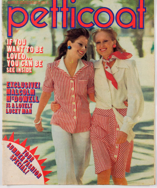 Malcolm McDowell BUS STOP Rif Hotel MOROCCO Bay Bird TAWNY MU Petticoat magazine