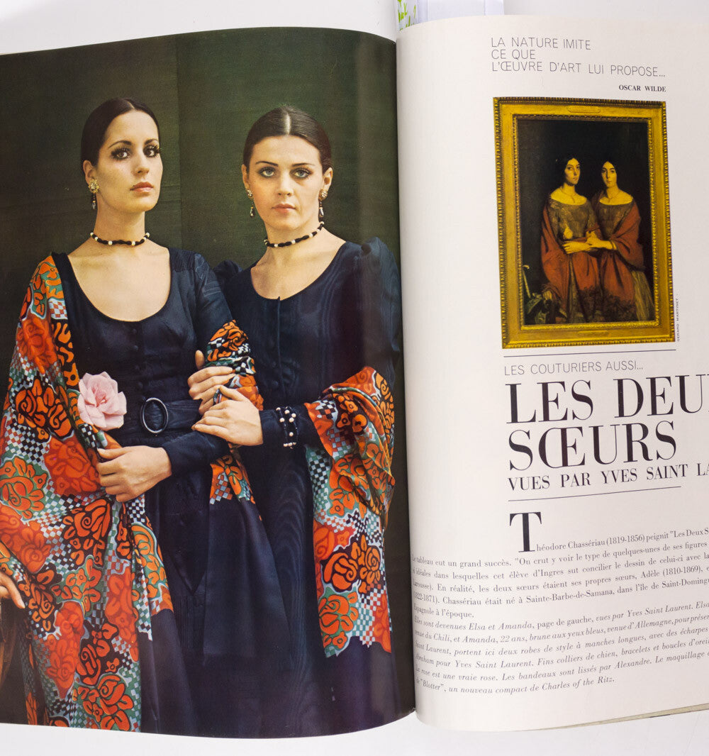 GUY BOURDIN Helmut Newton FRANCOISE SAGAN Veruschka PARIS VOGUE December 1969