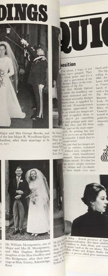Max Maxwell HELMUT NEWTON Jill Kennington QUEEN MAGAZINE Jan 1966 BRIDGET RILEY