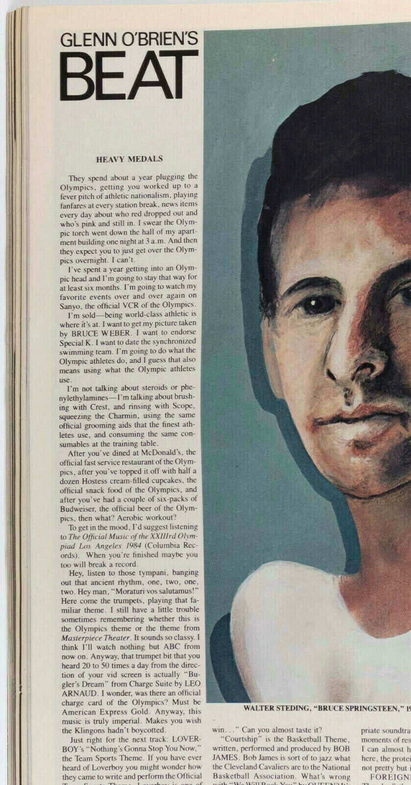 GRACE JONES Keith Haring ROBERT MAPPLETHORPE Interview magazine 1984 October VTG