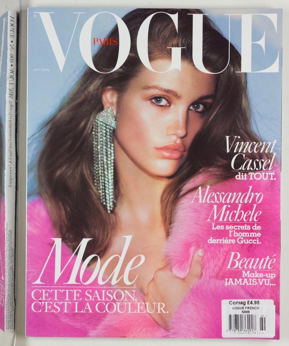 Luna Bijl ALESSANDRO MICHELE GUCCI Vincent Cassel PARIS VOGUE August 2016 Sims