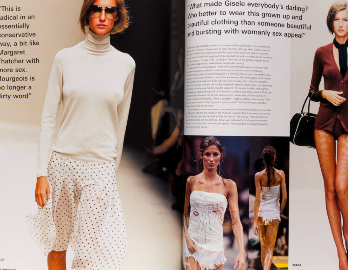 Gisele MAURIZIO CATTELAN Kelis i-D March 2000 Junya Watanabe MARC JACOBS Chic UK