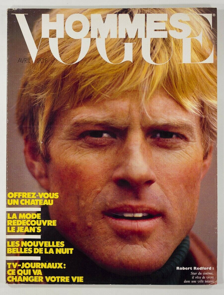 Robert Redford OLIVIERO TOSCANI Jean Marie Riviere JEANLOUP SIEFF Vogue Hommes