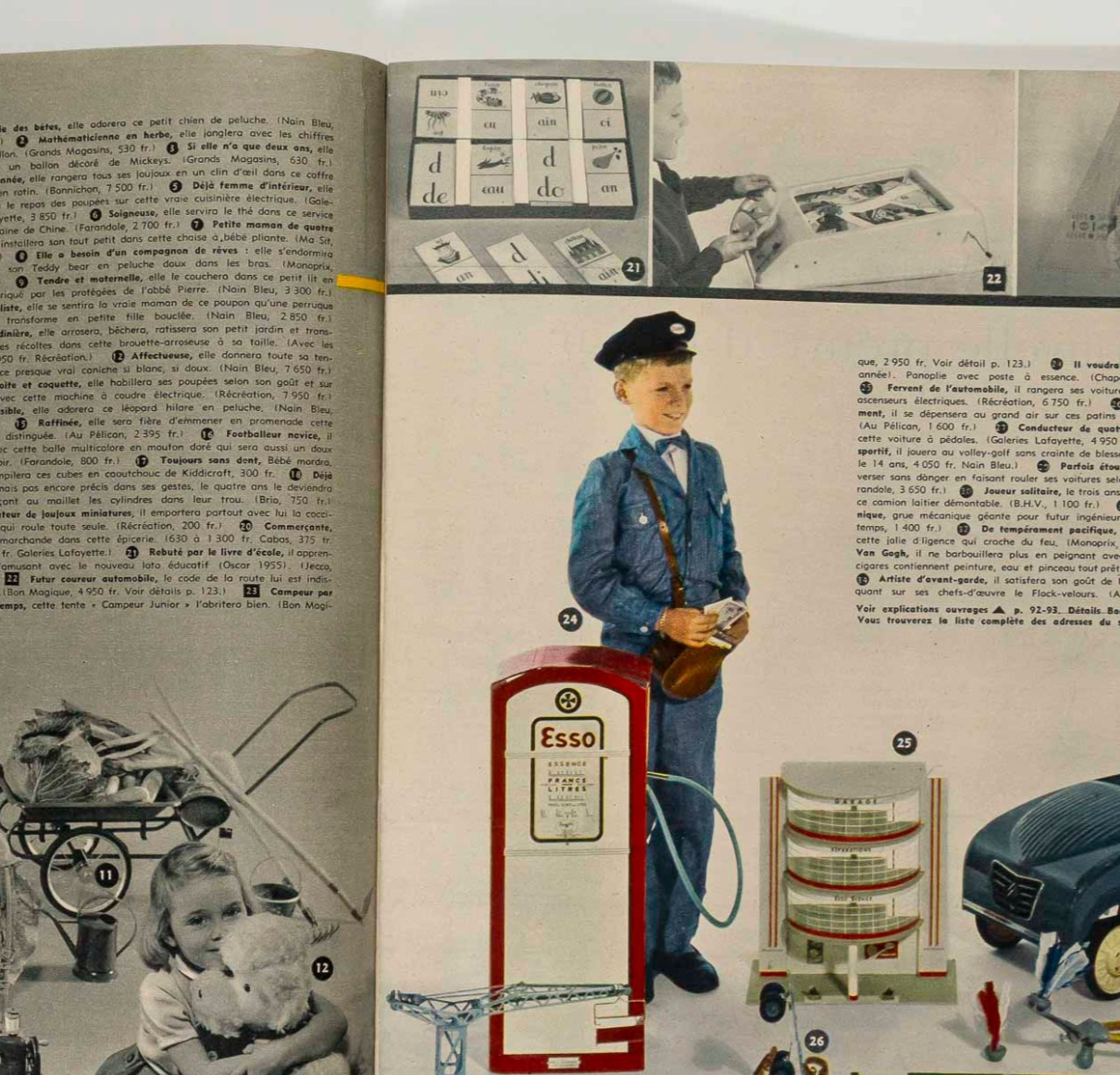 NOEL Xmas presents FRENCH ELLE magazine December 1955 70th birthday gift No 519