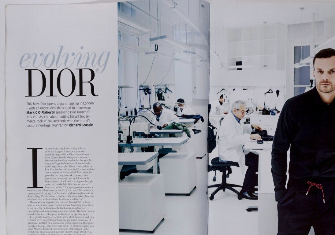 John Hurt KRIS VAN ASSCHE Stephen Webster VARVATOS ~ Wise Guise FT magazine 2016