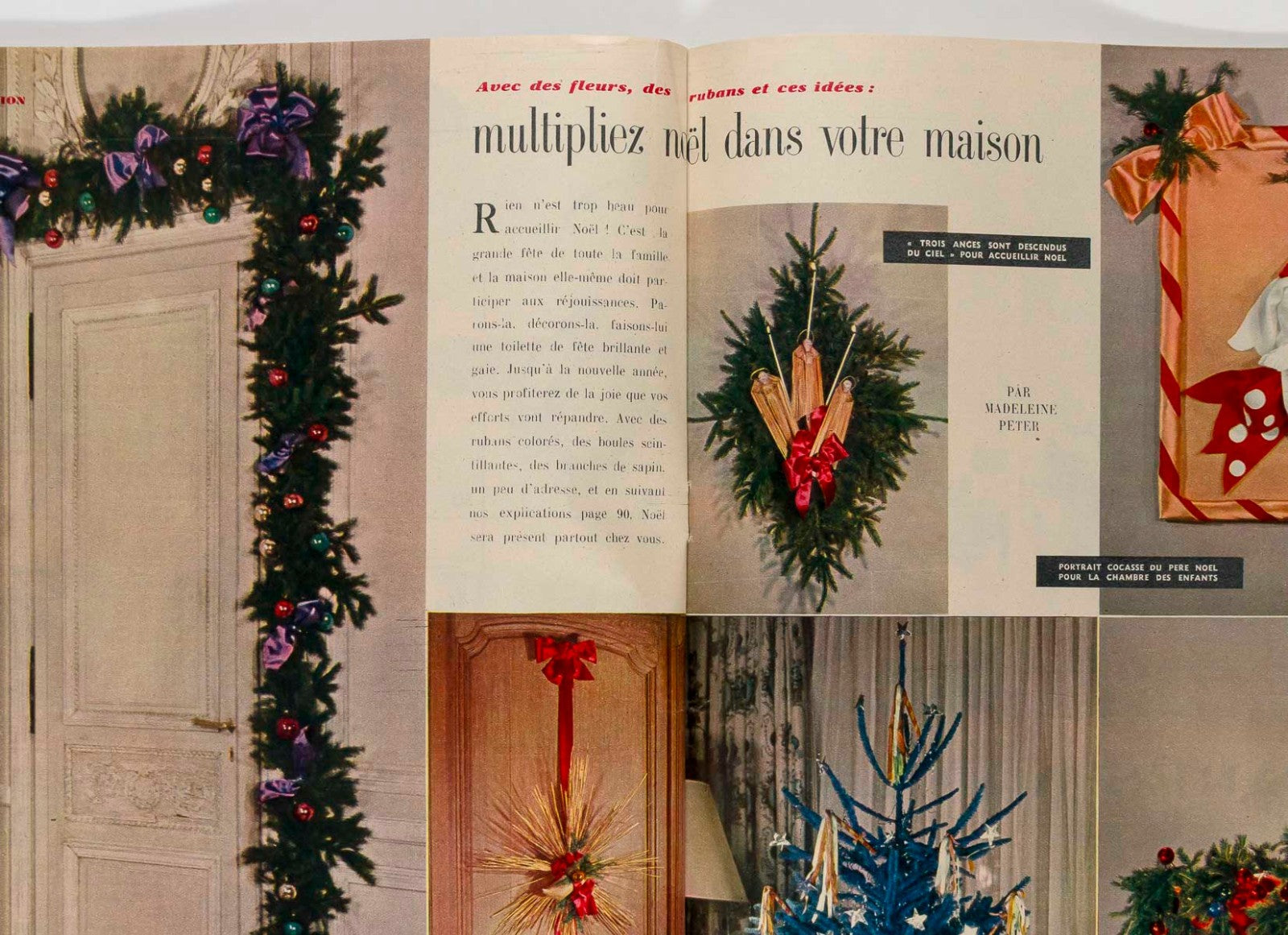 NOEL Xmas presents FRENCH ELLE magazine December 1955 70th birthday gift No 519