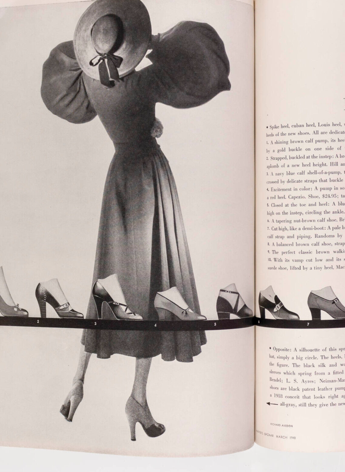 AVEDON Charles Addams BALENCIAGA Harpers March 1948 Vertes FLW Virginia Woolf