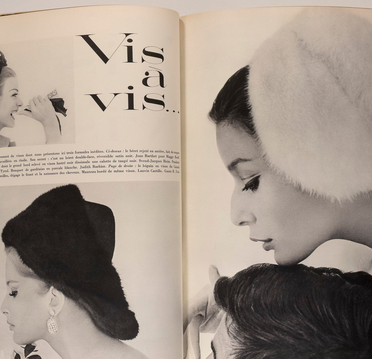Boucheron COLETTE Balenciaga GIVENCHY Penn LIEBERMAN Paris Vogue October 1961