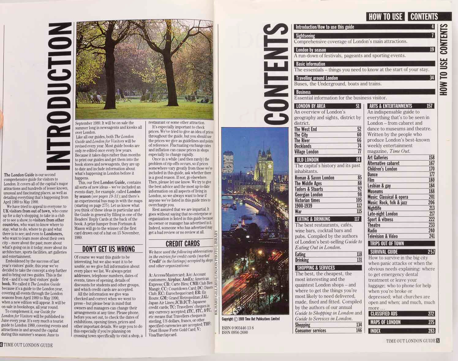 TIME OUT LONDON GUIDE BOOK music MARKETS shops CLUBS gay MUSEUMS magazine 1989