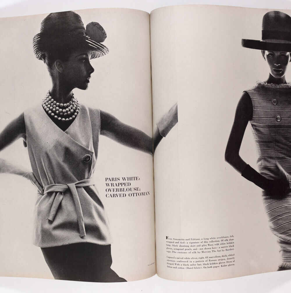 Jean Shrimpton WILLIAM KLEIN Bruce Davidson IRVING PENN Bert Stern WHITE ~ VOGUE