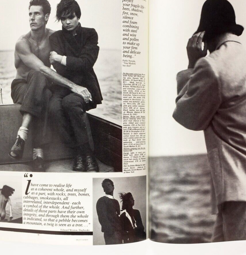 Andie BRUCE WEBER Talisa Soto TIM CURRY Peggy Ashcroft WAYNE SLEEP Aditi ~ Vogue