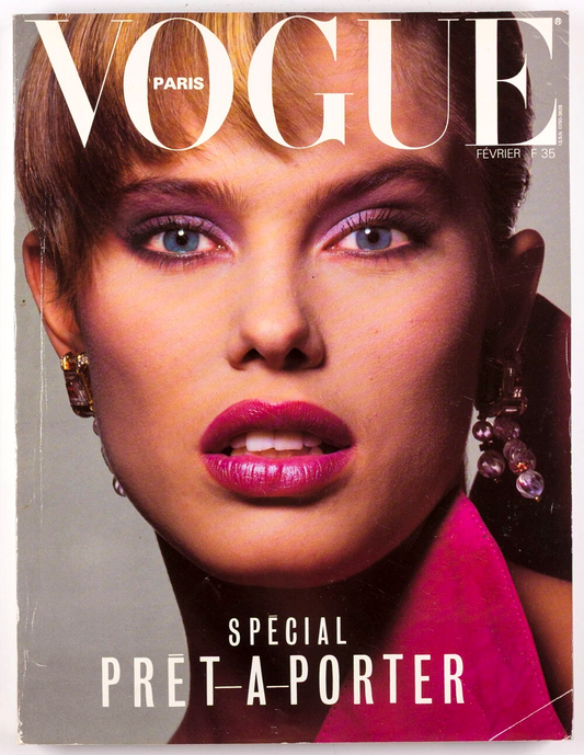 Renee Simonsen PRET A PORTER Cindy Sherman PARIS VOGUE magazine February 1984