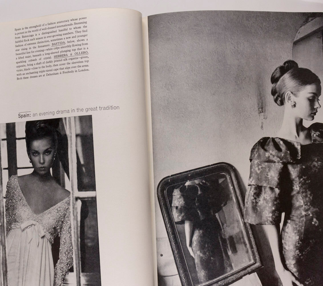Veruschka JEAN SHRIMPTON Andre Malraux UK HARPERS April 1964 Givenchy BALENCIAGA