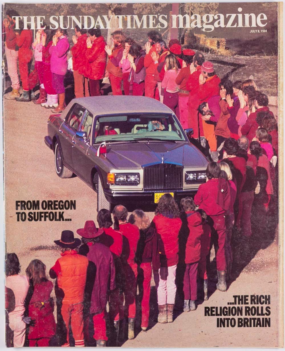 Bhagwan Shree Rajneesh cult MFI Derek Hunt THE SUNDAY TIMES magazine 8 July 1984