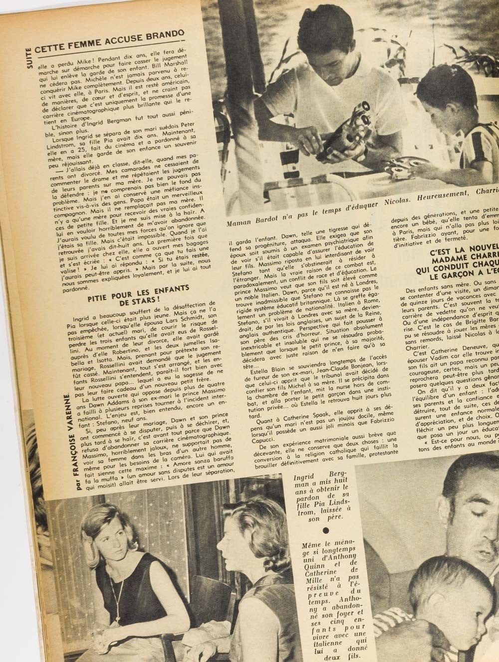 Audrey Hepburn BRIGITTE BARDOT Jeanne Moreau BRANDO Cinemonde 1586 December 1964