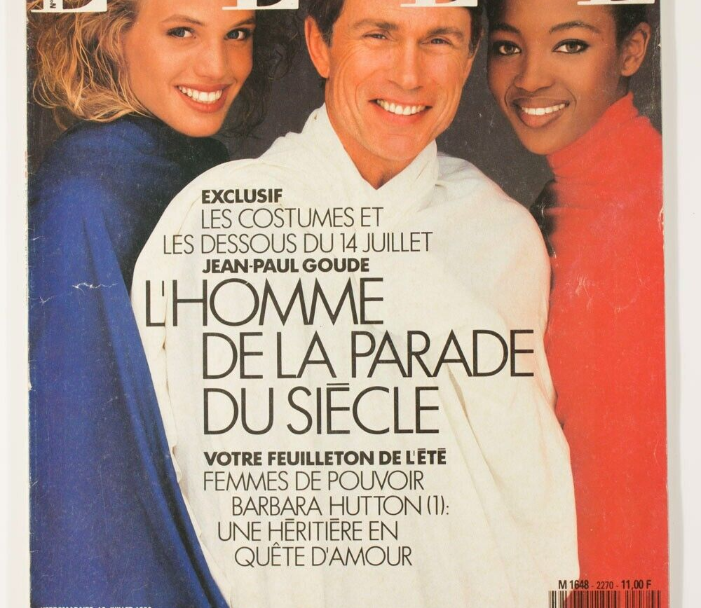 Naomi Campbell JEAN-PAUL GOUDE Joanna Rhodes CASTELBAJAC Toscani FRENCH ELLE vtg