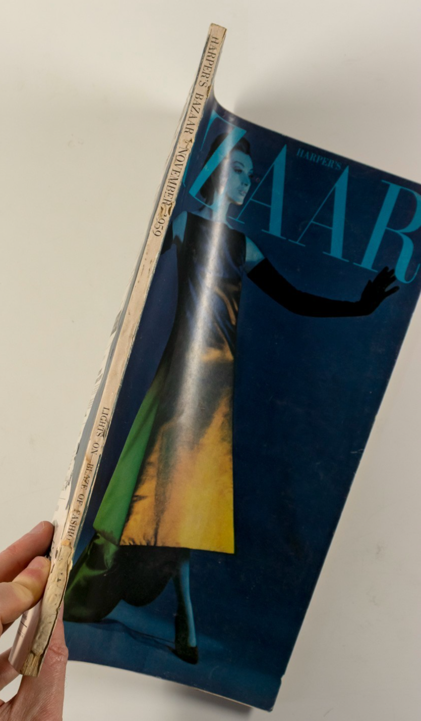 Hiro ANDY WARHOL Saul Leiter HARPERS BAZAAR US November 1959 Balenciaga GIVENCHY