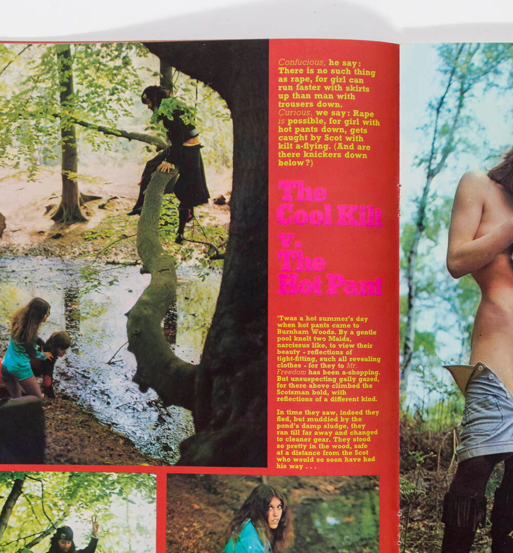 David Bowie MR FISH DRESS Rudi Valentino EDWARD BELL Curious magazine 1970 # 19