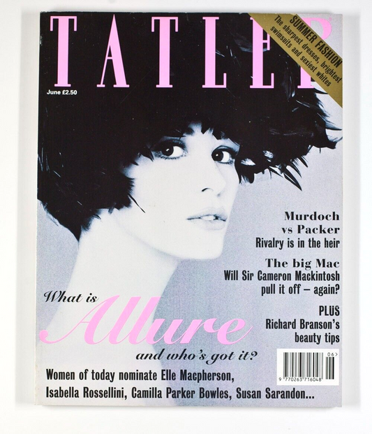 ELLE MacPHERSON Sophie Winkleman RICHARD E GRANT Tatler magazine BRUNI Lagerfeld
