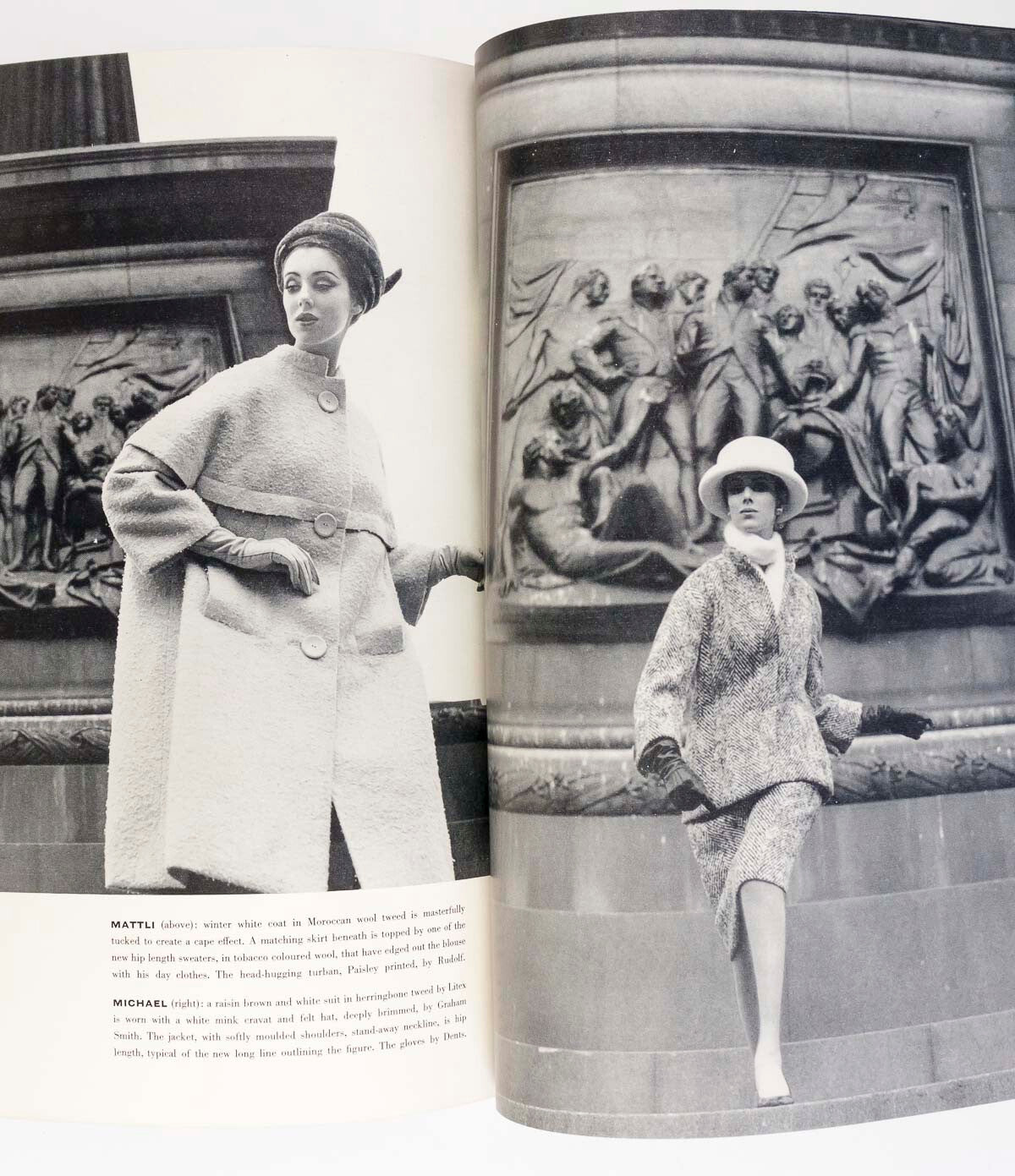 Jean Shrimpton INTERNATIONAL FASHION FOLIO Dior VTG Autumn 1961 Harper's Bazaar