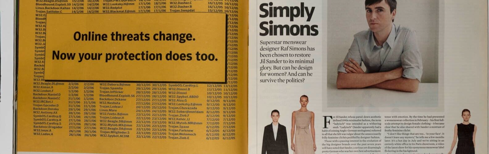 Sofia Coppola RAF SIMONS Basso Brooke RICHARD NICOLL Perou INDEPENDENT magazine