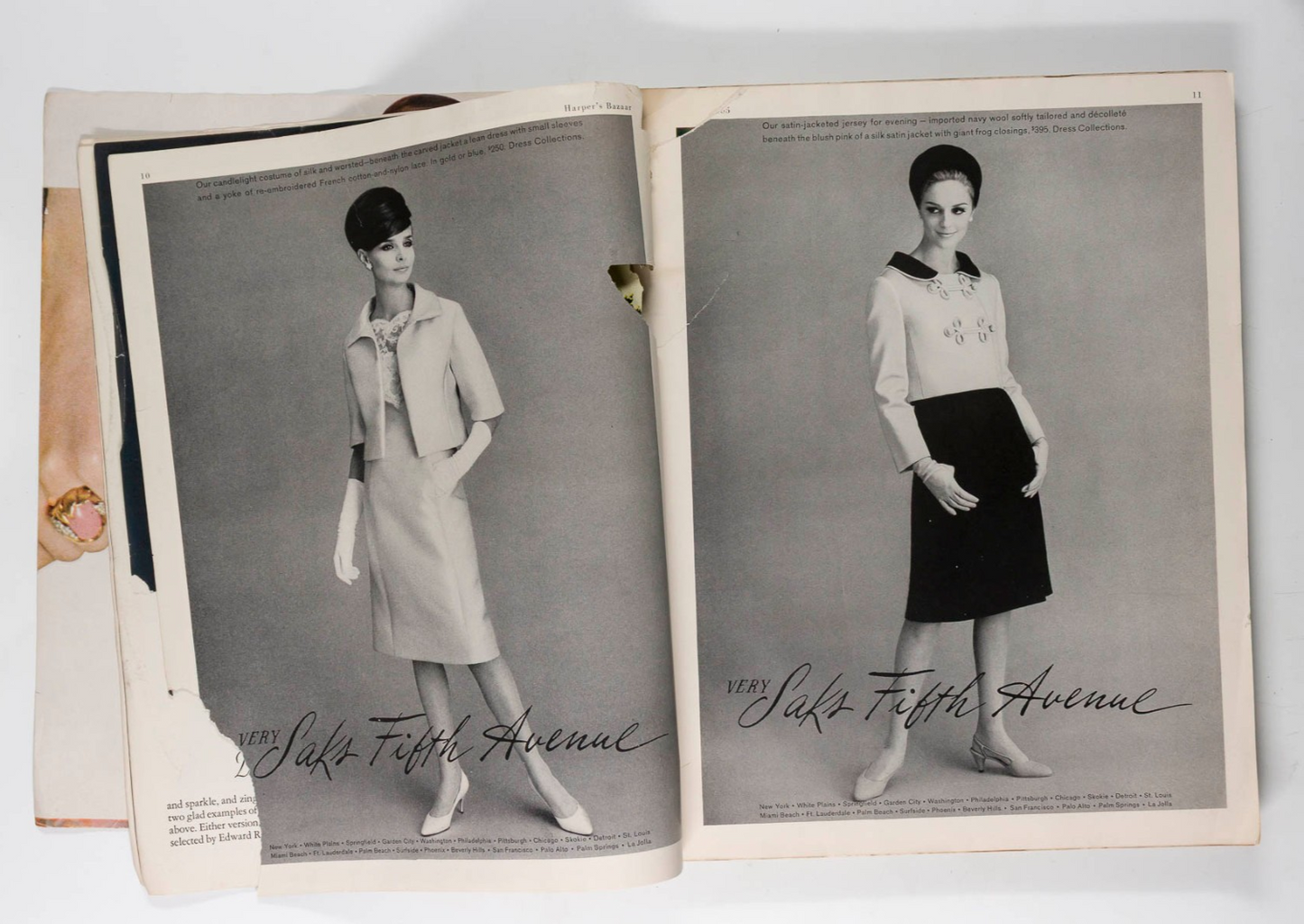 Donna Mitchell BOB RICHARDSON Antonio Lopez HARPER'S BAZAAR March 1965 Dubuffet