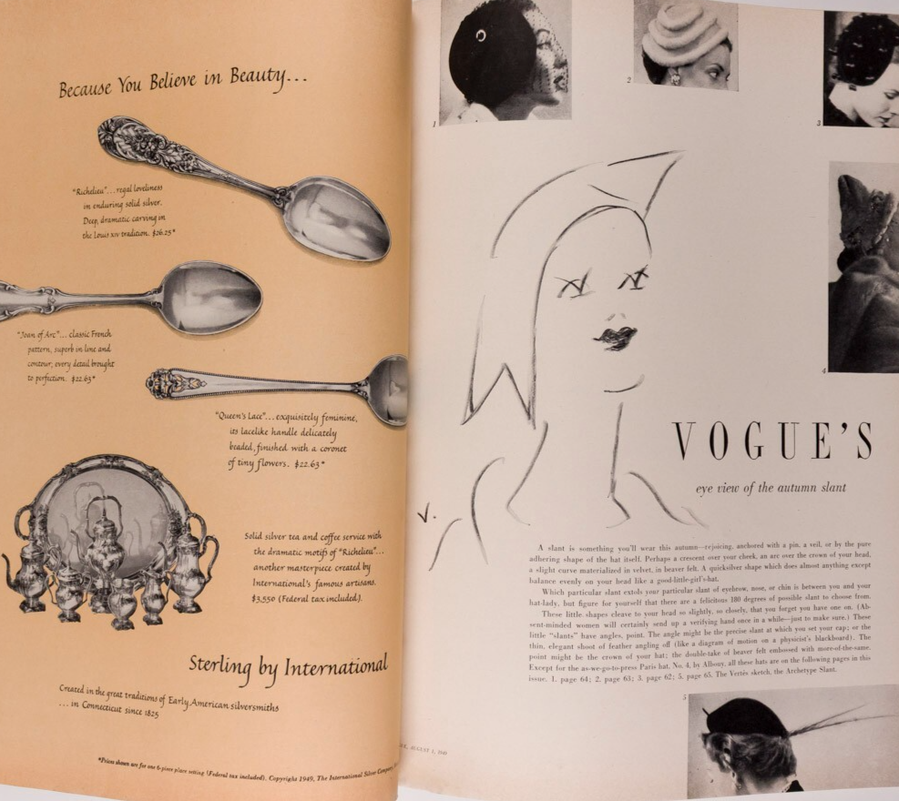 Horst DRUMLANRIG Vertes VOGUE August 1949 Lillian Gish TOSCANINI Herbert Matter