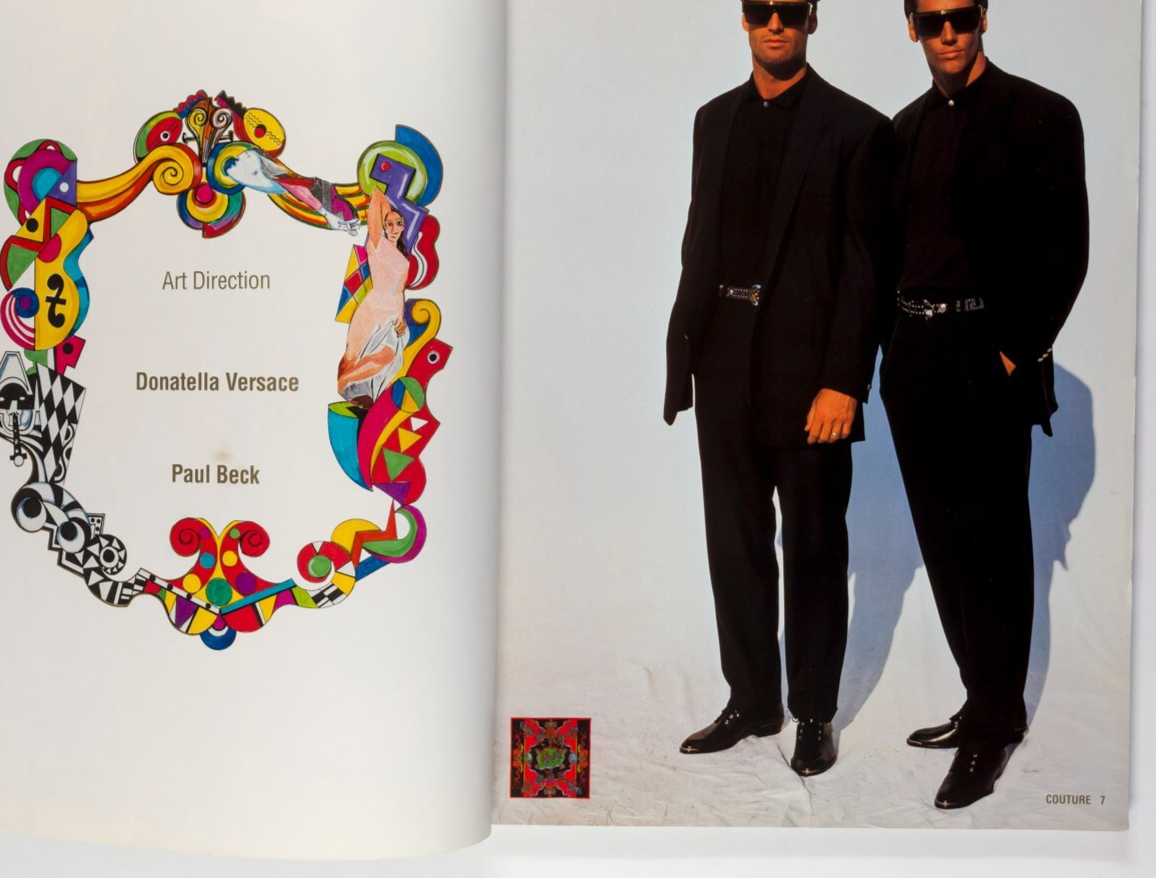 GIANNI VERSACE mens collection lookbook SPRING 1992 catalog 22 Cameron Alborzian