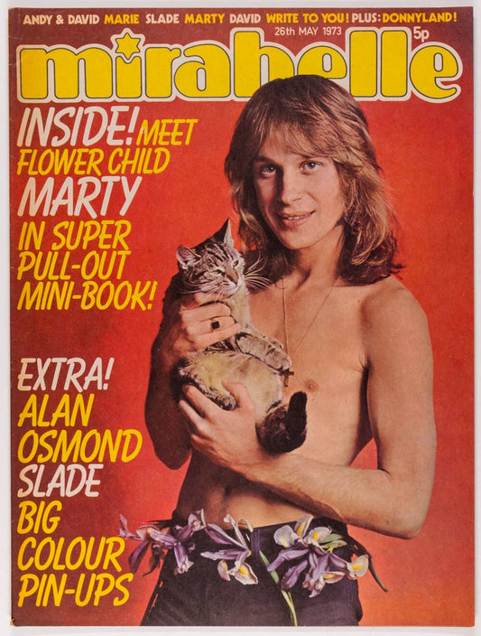 Marty Kristian SLADE Donny ALAN Osmond MIRABELLE magazine May 1973 LYNSEY PAUL
