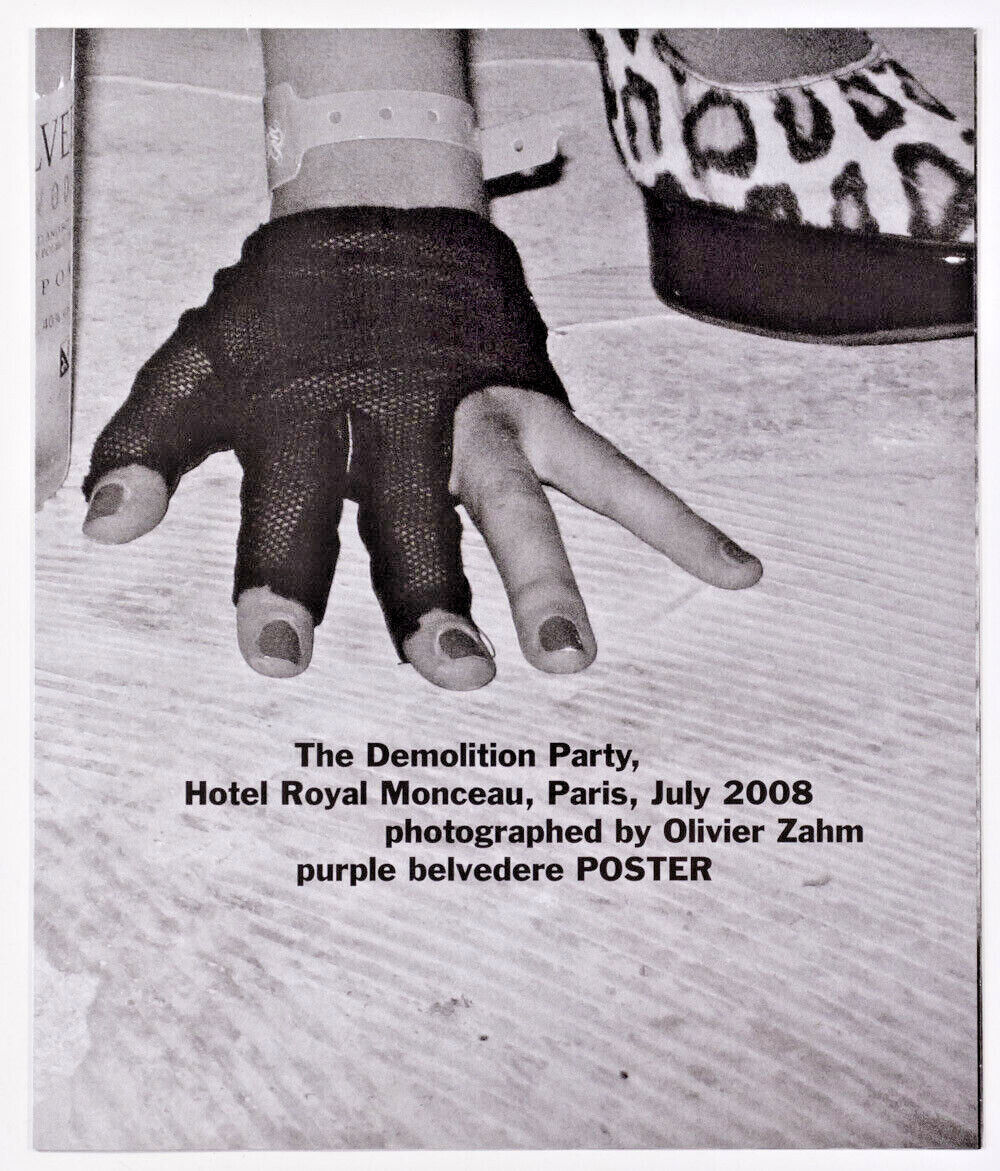 Dash Snow TERRY RICHARDSON Purple Fashion Magazine poster 2008 Oliver Zahm MINT