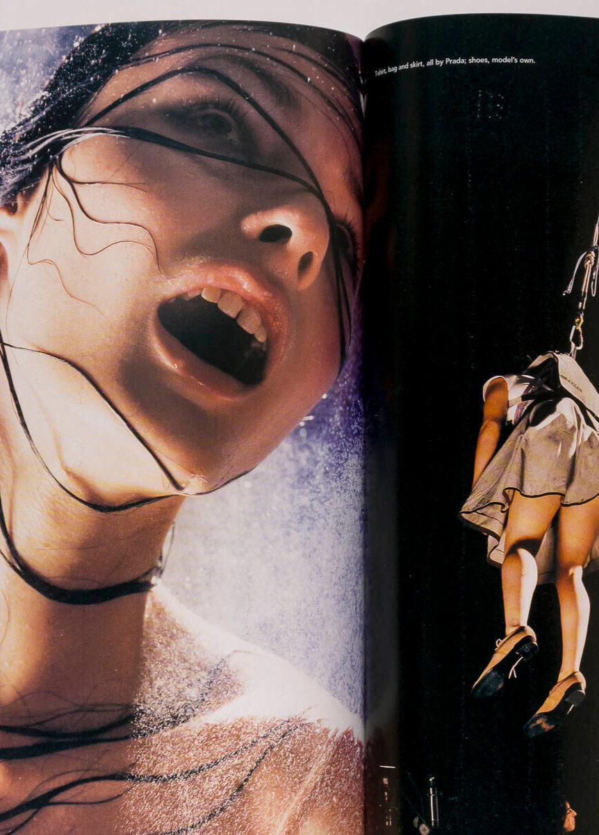 Amber Valletta KIRSTEN OWEN Adriana Lima i-D March 1999 Alexander McQueen PRADA
