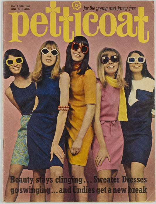 PATTIE BOYD Quant ROBERT REDFORD Oliver Goldsmith PETTICOAT magazine April 1966